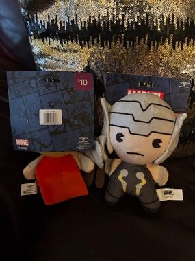 Marvel Thor Plush — Gray, Cream, Red, Yellow Accents